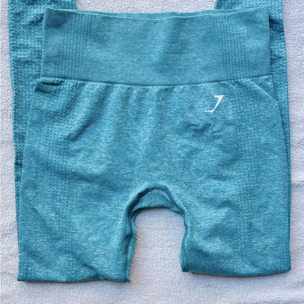 Gym shark Teal women Seamless High-Waisted leggings S